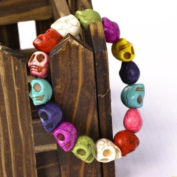 Jewelry - Skull Stone Bracelet Tibet Buddhist Prayer Mala Jewelry - Skull Stone Bracelet Tibet Buddhist Prayer Mala